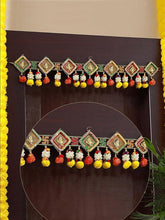 Pack Of 2 Pcs Handmade Door Bandarwal, Home Decor, Indian Toran, Indian Wedding favors, Tea Party Decor, Diwali Gift, Festive Decoration